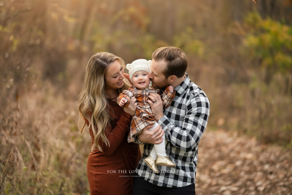 Fenner Nature Center Parents Kissing Toddler by For The Love Of Photography